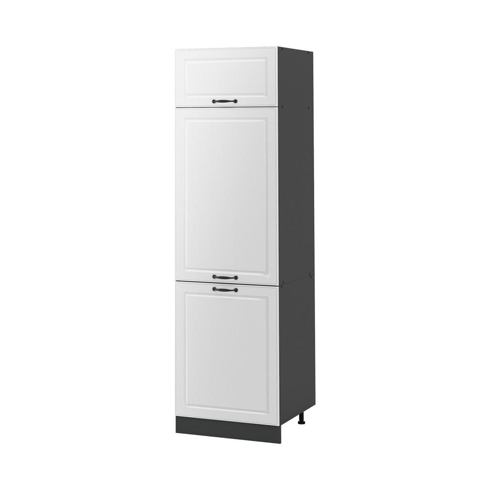 HÖGSKÅP R-Line, Vitt hus på landet/antracit, 60 cm Vit, Antracit 206.8/60/57.2 cm