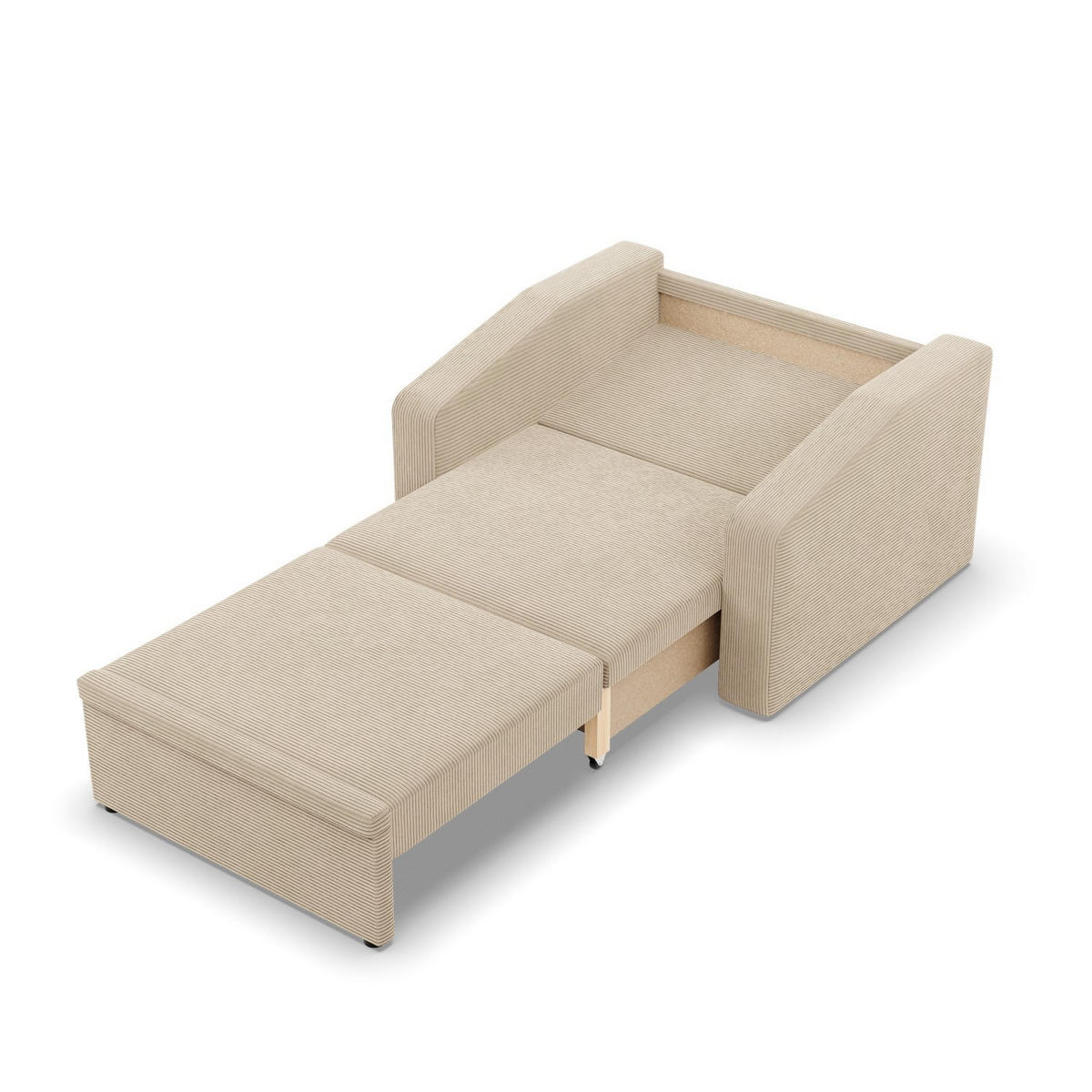 LOUNGESESSEL ORBIT, 80 CM, Cord - Beige - Beige, Textil (108/80/87cm)