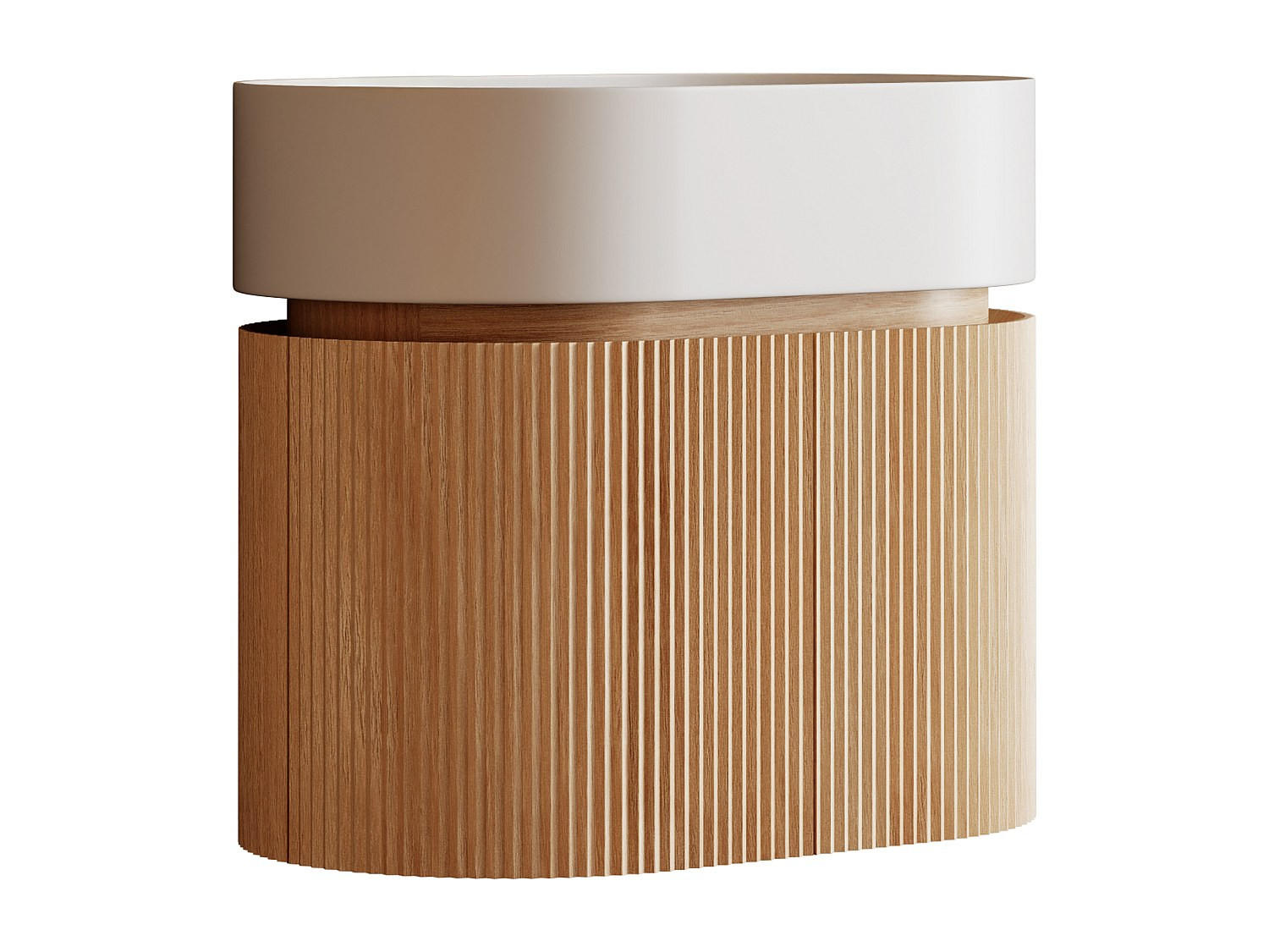 EINZELWASCHTISCH - 60 cmcm x 37 cmcm - Holz, Platte - Naturfarben Hell - PROTEA - Naturfarben, Holz (60/51/37cm) - Vente-Unique