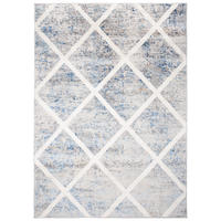 TEPPICH VALLEY Grau Blau 120/170 cm - Blau, Textil (120/170cm) - Tapiso