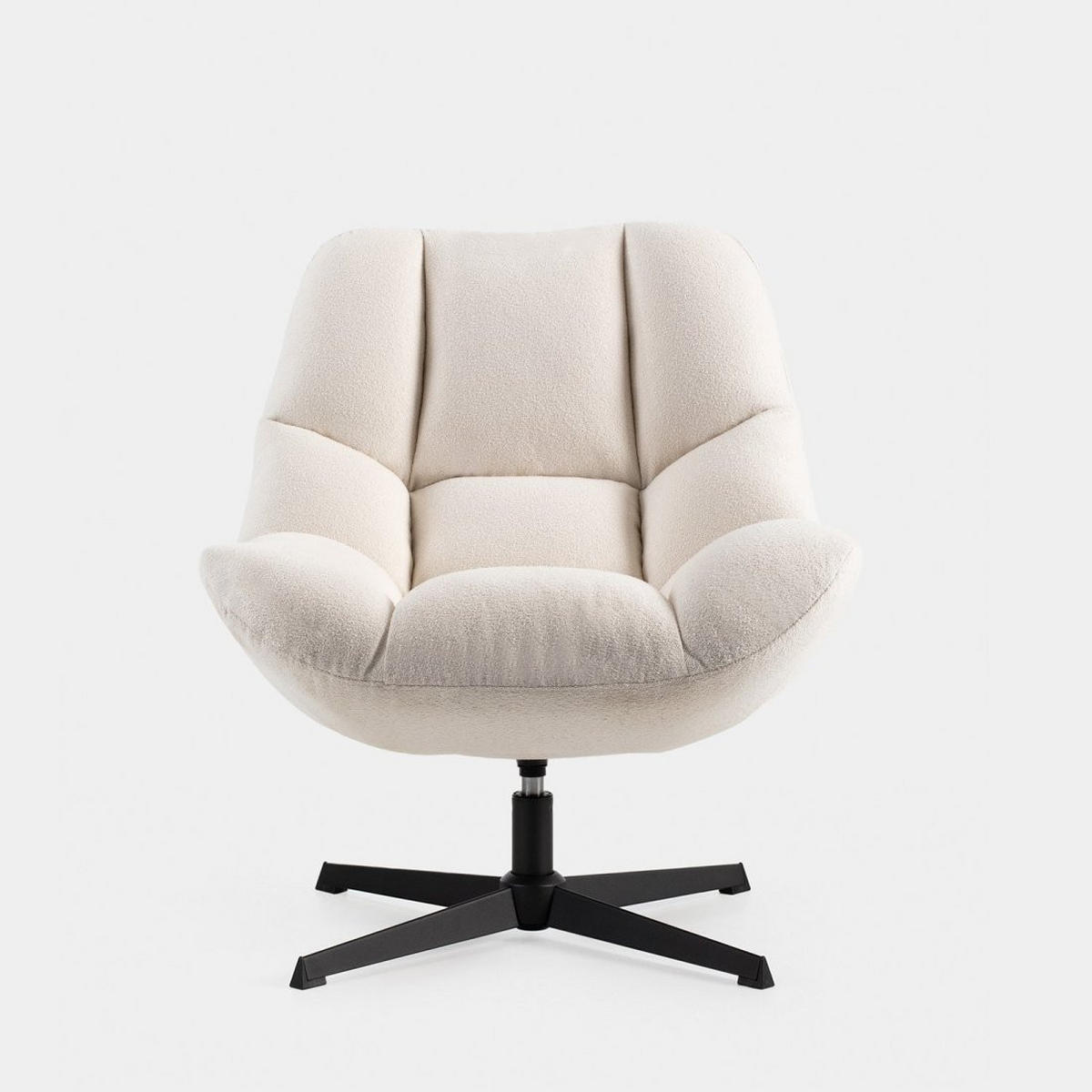 DREHSESSEL Kato Beige 77 cm x 86 cm - Beige, Textil (77/86/80cm)