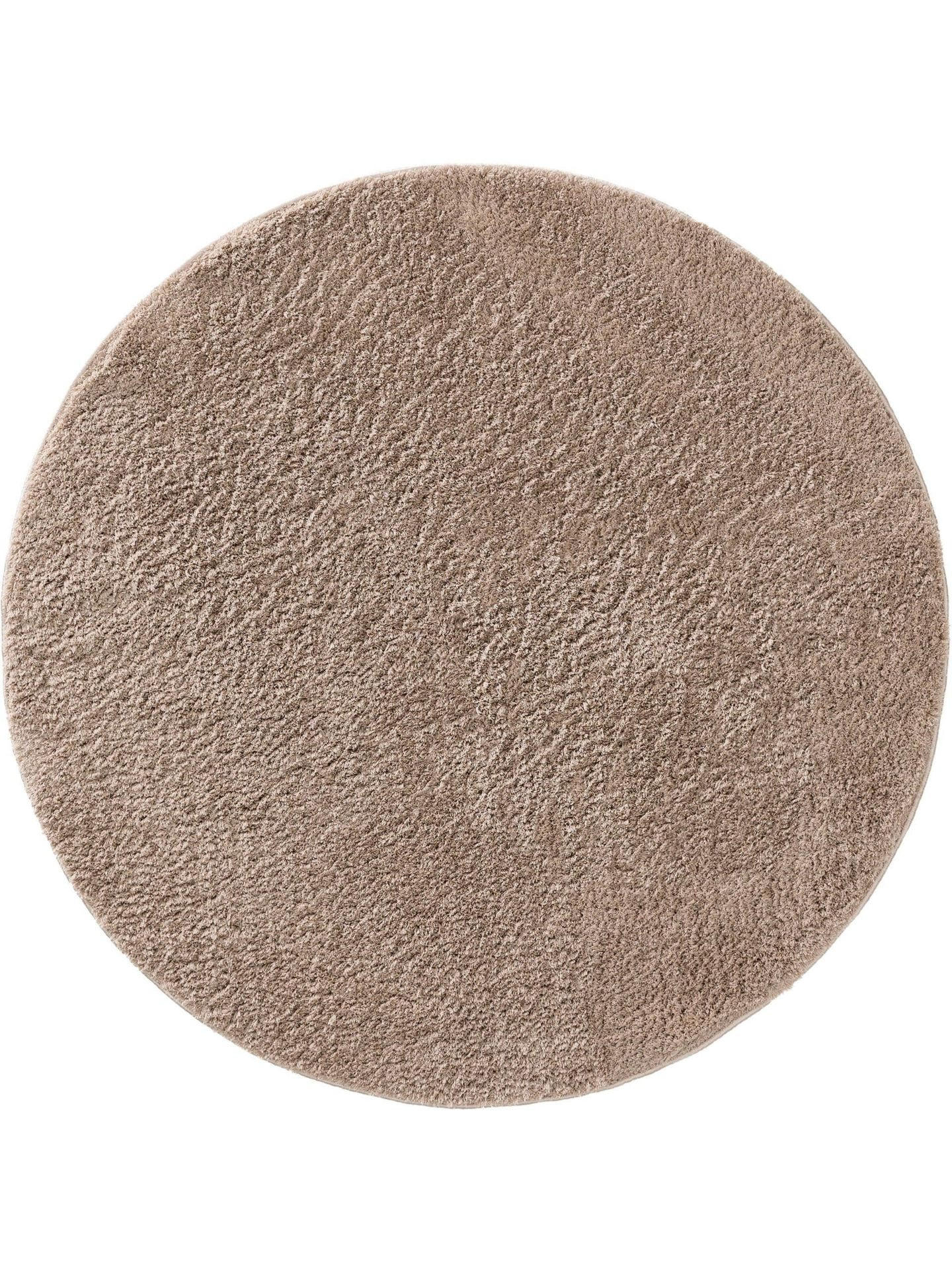 HOCHFLORTEPPICH rund Soda Beige ø 200 cm rund - Beige, Textil (200/1cm) - KUNSTLOFT