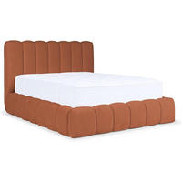 POLSTERBETT Carlos - Orange, Textil (120/200cm) - Meblini