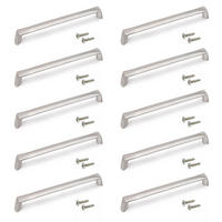 MÖBELGRIFFE Canton, L174mm, 160mm Achsenabstand, Zamak, Nickel satiniert 10er-set - Silberfarben, Kunststoff (1.4/3/17.35cm) - EMUCA