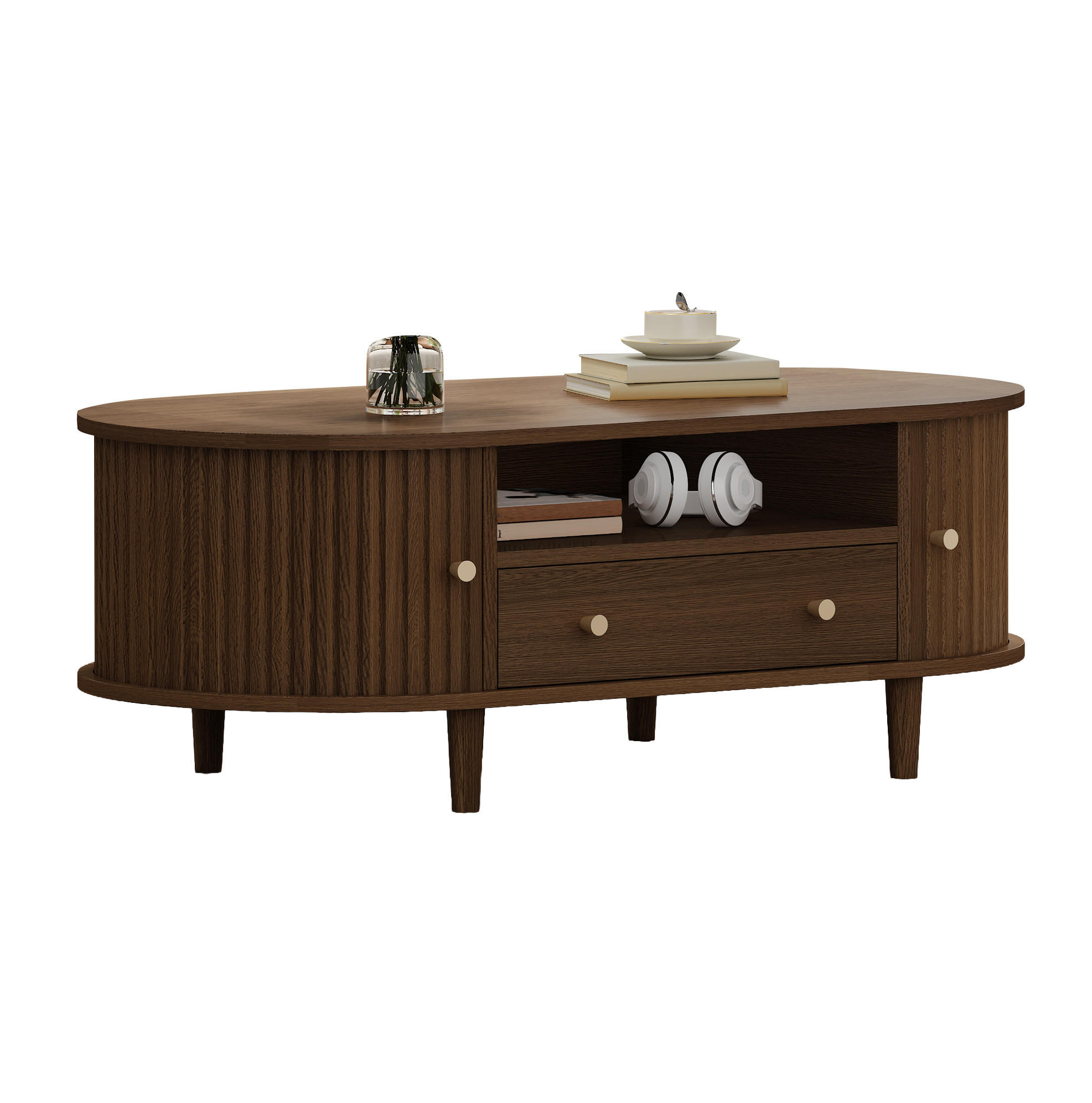 Ivmeu Couchtisch Walnuss 50x36x100 cm