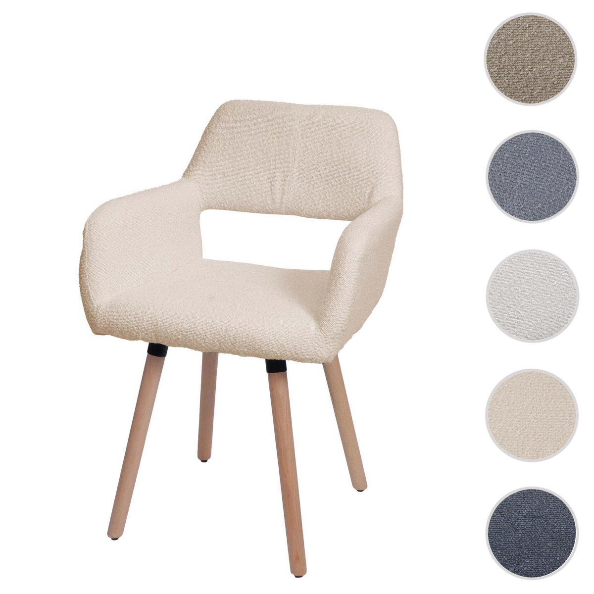 ESSZIMMERSTUHL Beige - Beige, Textil (56/80/53cm) - MCW