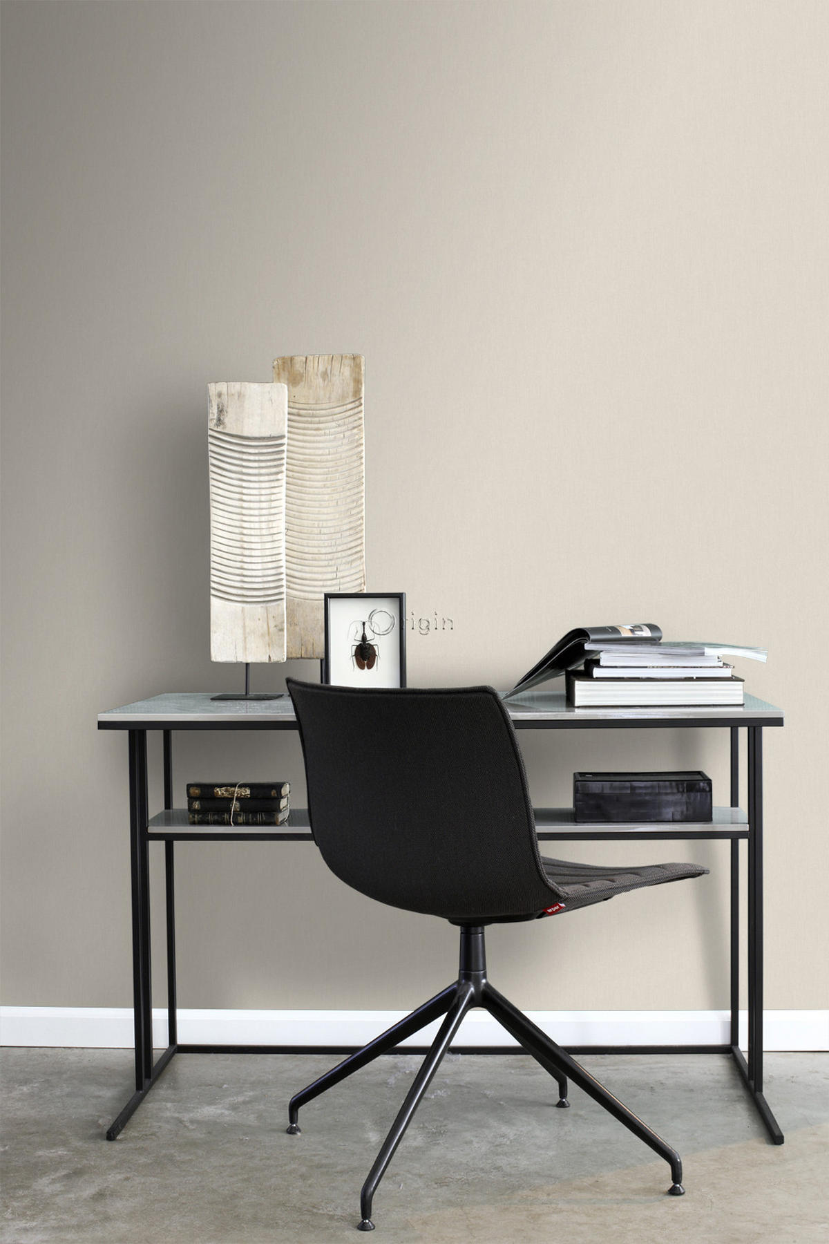 TAPETE Leinen-Optik 53 cm x 10.05 m - Beige, Papier (53/1000cm) - Origin Wallcoverings