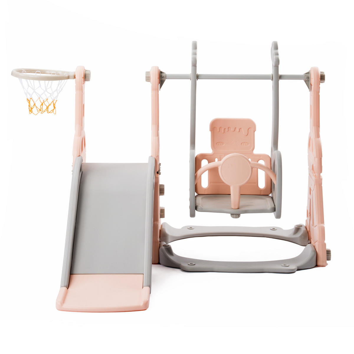 KINDERRUTSCHE 4 in 1, Rosa - Rosa, Kunststoff (140/118cm)