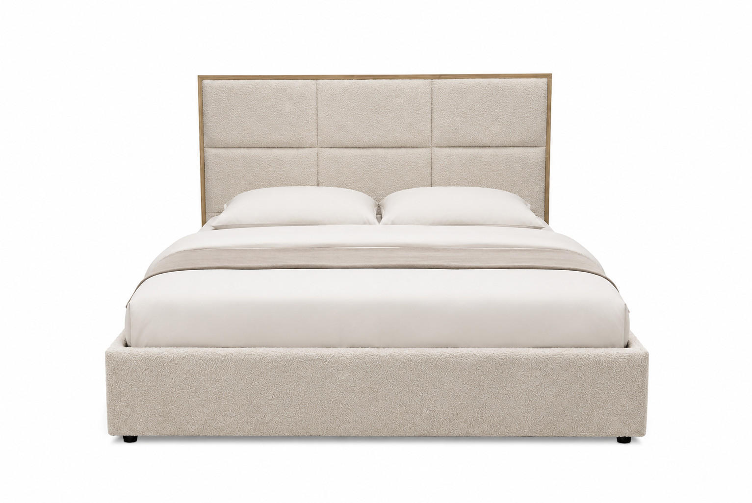BOXSPRINGBETT LolyT 140x0 cm Bonell H3 cm Beige - Beige, Textil - KS Home Concept