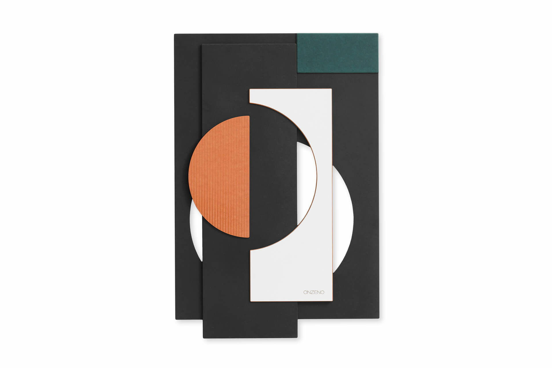 HOLZBILD Schwarz-Weiß 50/74,5 cm - Schwarz/Orange, Metall (4.65/74.5cm) - KUNSTLOFT