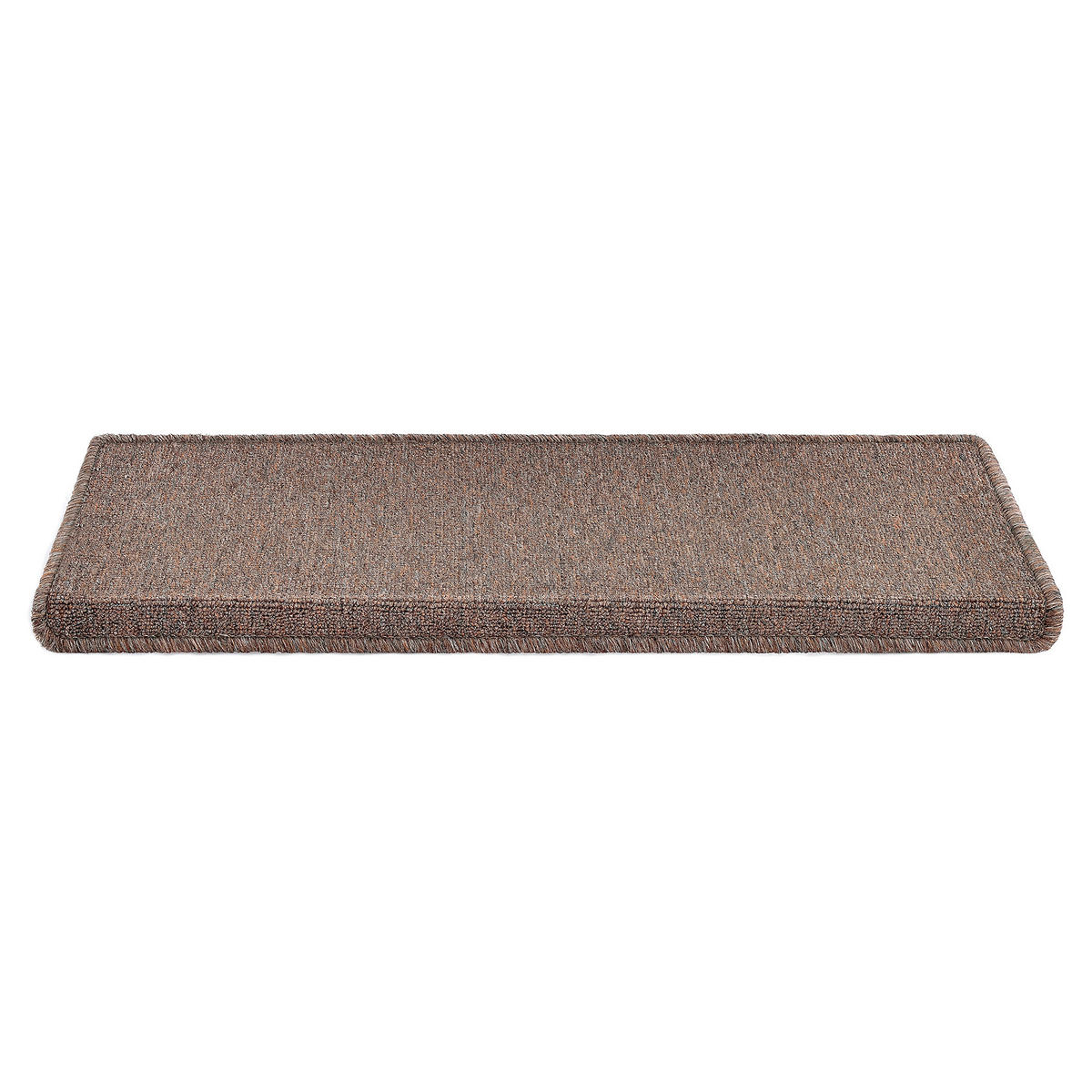 STUFENMATTEN-SET 15 TLG. - Dunkelbraun, Kunststoff (24/65/0.7cm) - [en.casa]