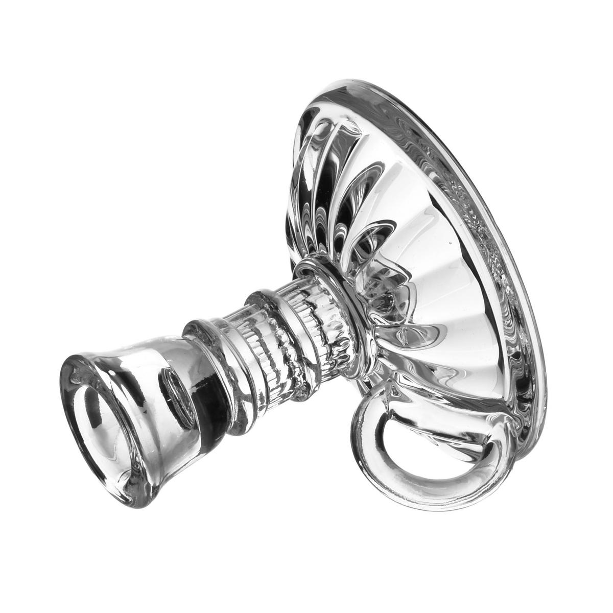 KERZENHALTER Patricia transparent 12/6/6 cm Glas - Transparent, Glas (6/6/12cm) - Mondex