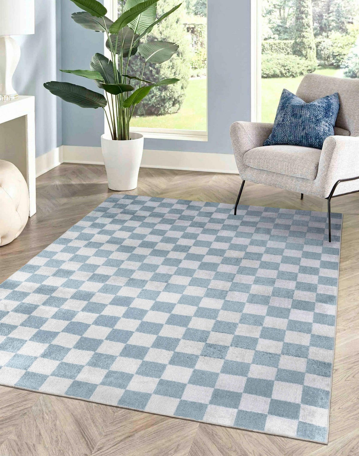 TEPPICH Maschinenwaschbar 200/275 cm Blau - Blau, Naturmaterialien/Textil (200/275cm) - LIVABLISS