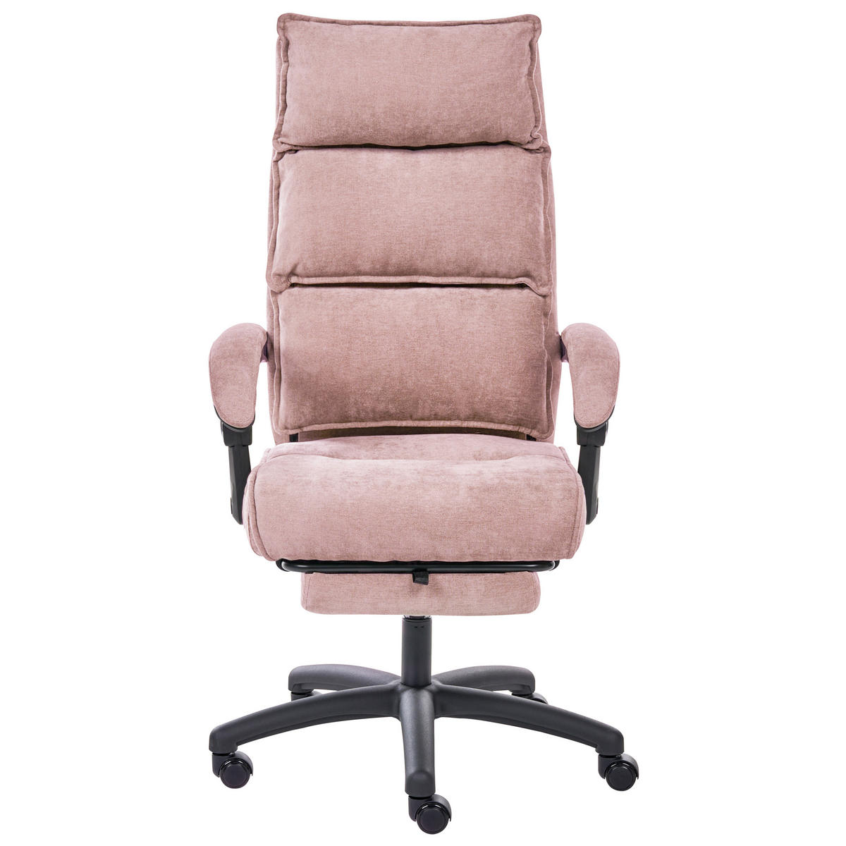 CHEFSESSEL Chenillegewebe Pastellrosa Eaton - Pink, Textil (50/114/66cm) - Beliani