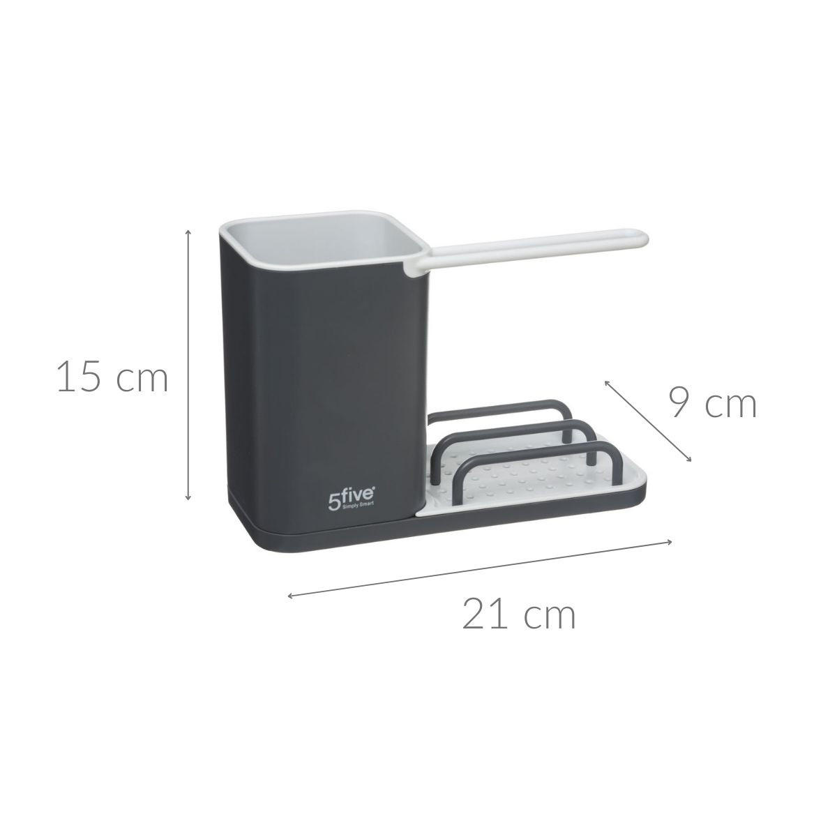 KÜCHENBEHÄLTER für Zubehör 21/9/15 cm - Schwarz, Kunststoff (9/15/21cm) - 5five Simply Smart