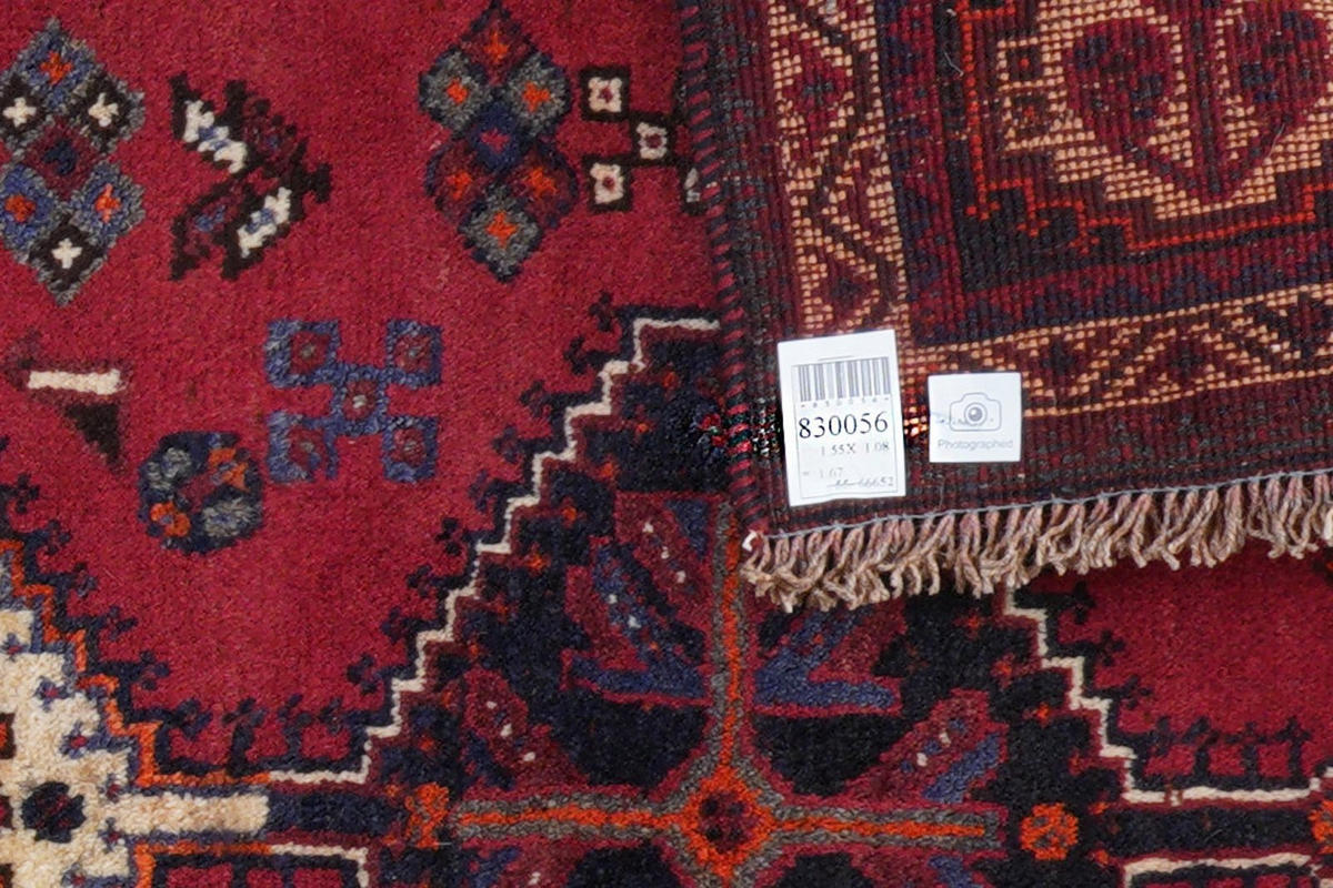 ORIENTTEPPICH handgeknüpft Gashgai Rot 155/108 cm Schurwolle - Rot, Textil (108/155cm) - Looma