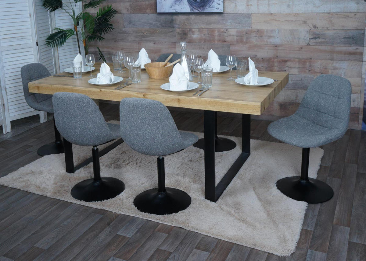 ESSZIMMERSTUHL Grau - Dunkelgrau/Grau, Textil (47/83/43cm) - MCW