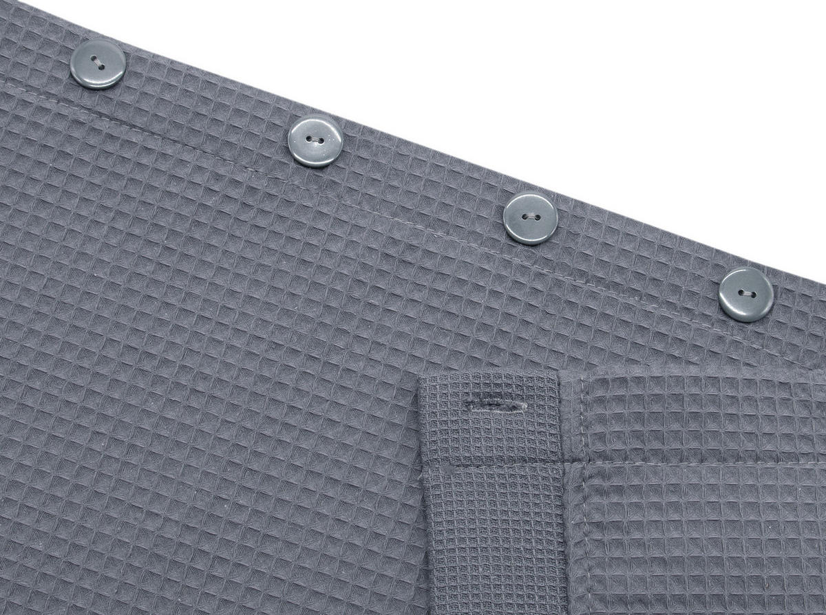 BADEMANTEL, Universalgröße, 100% Baumwolle, Grau - Anthrazit, Textil (Einheitsgrößecm) - Zollner