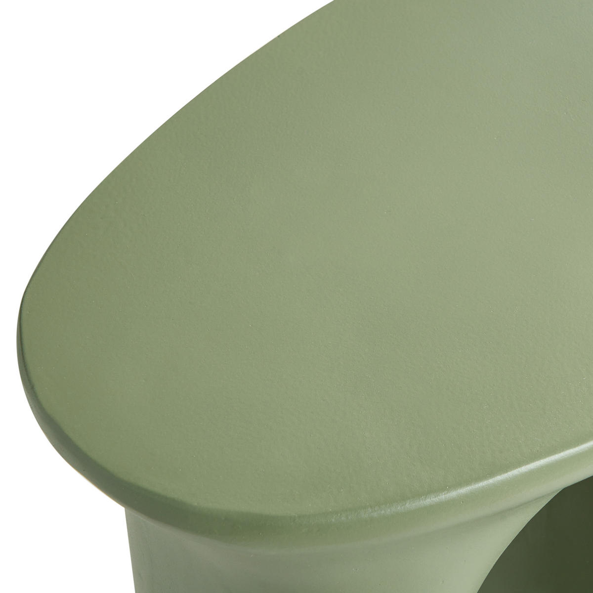 BEISTELLTISCH 42/28 cm Hellgrün Idro - Hellgrün, Keramik (42/28/46cm) - Beliani