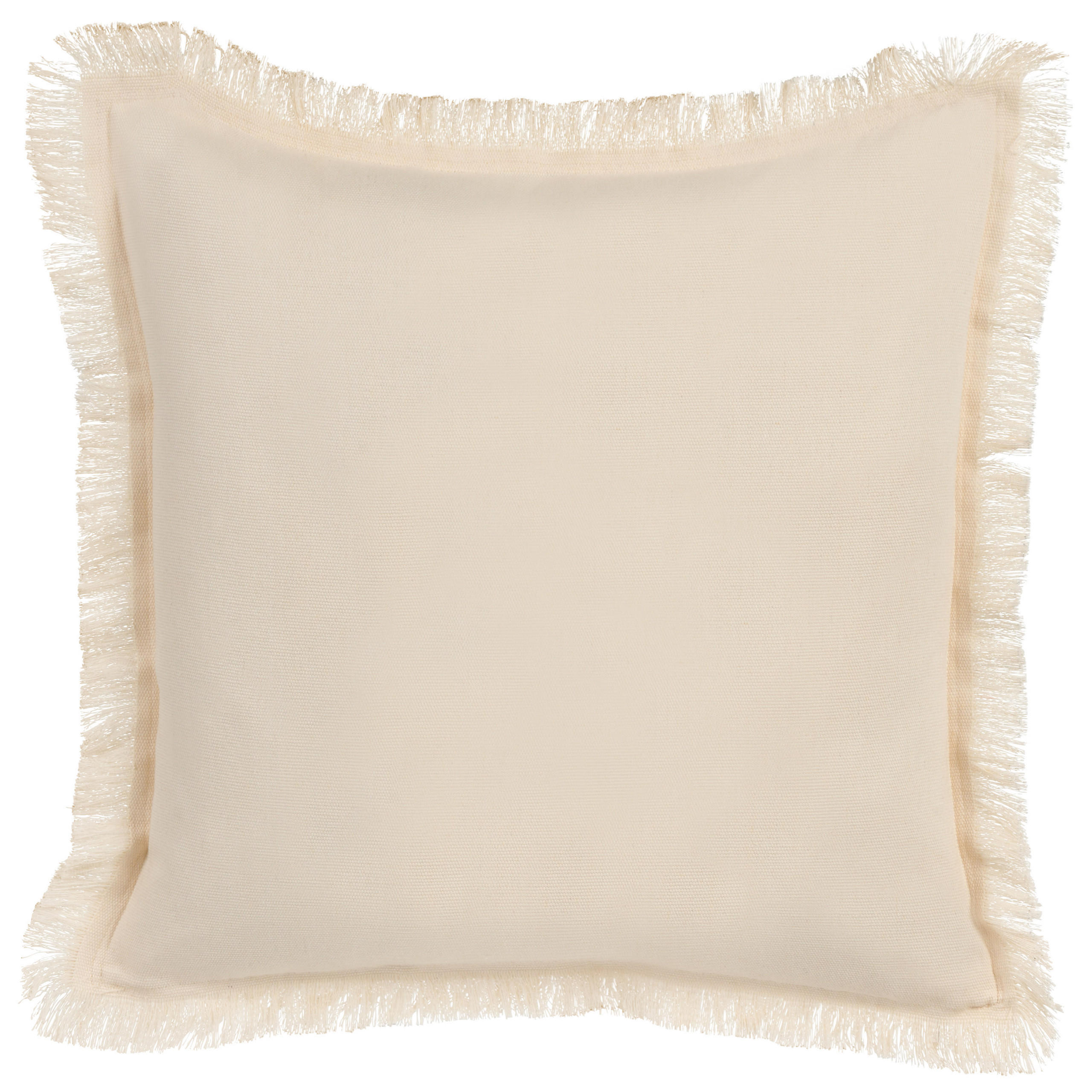 DEKOKISSEN Hellbeige 60/60 cm Rudbeckia - Beige, Textil (60/60cm) - Beliani