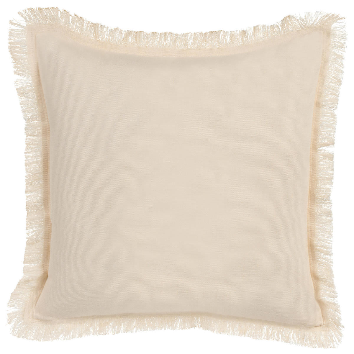 DEKOKISSEN Hellbeige 60/60 cm Rudbeckia - Beige, Textil (60/60cm) - Beliani