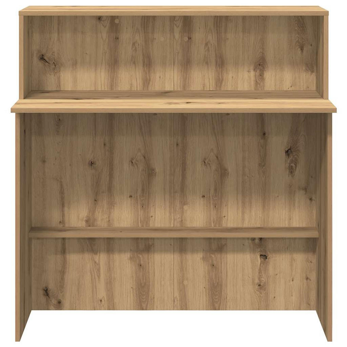 EMPFANGSTHEKE mit 2 Tischplatte 100/50/103,5 cm aus Holzwerkstoff Artisan-Eiche Dekor - Eiche Artisan, Holz (50/100/103.5cm) - vidaXL