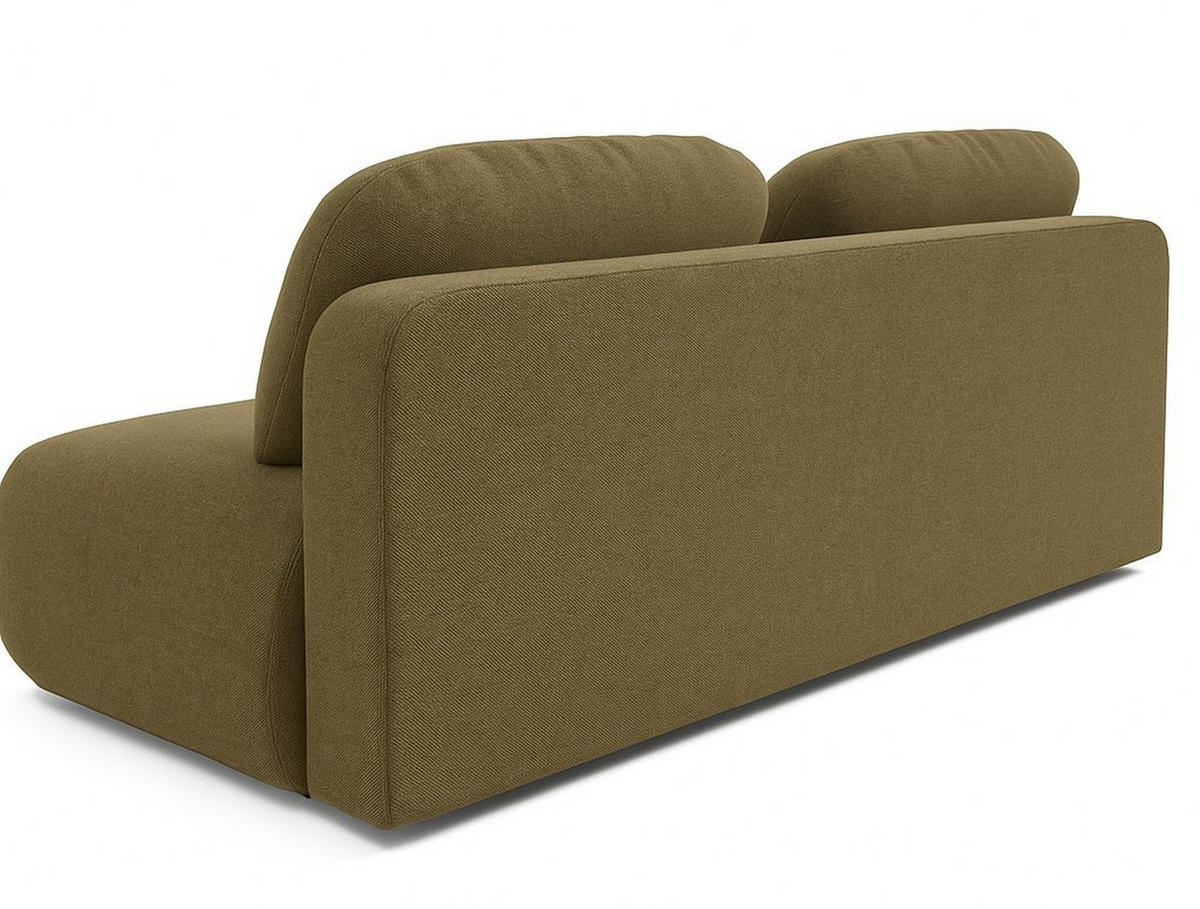 SCHLAFSOFA OTO, Sofa mit Schlaffunktion und Bettkasten, Farbe: Orange, Velourstoff - Orange, Textil (206/90/92cm) - Sepro Meble