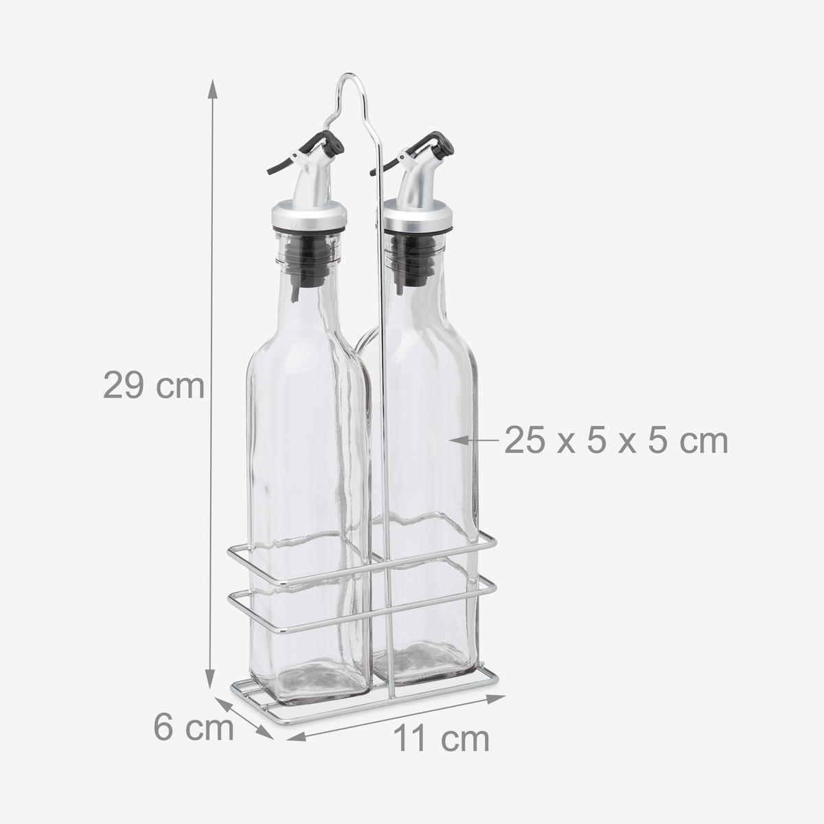 ESSIGSPENDER - Transparent, Glas/Kunststoff (11/29/6cm) - Relaxdays