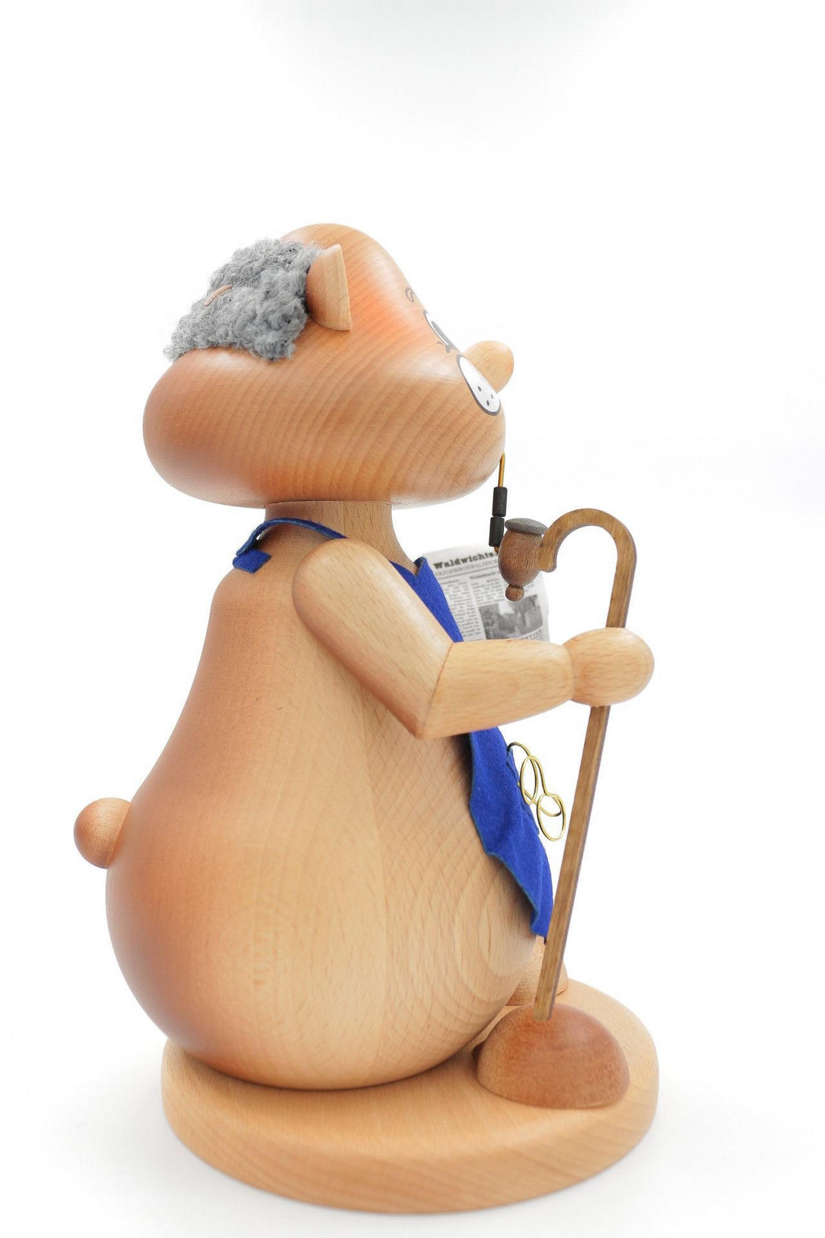 RAUCHFIGUR Hamster Opa 24 cm - Multicolor, Holz (15/1/0.1cm)