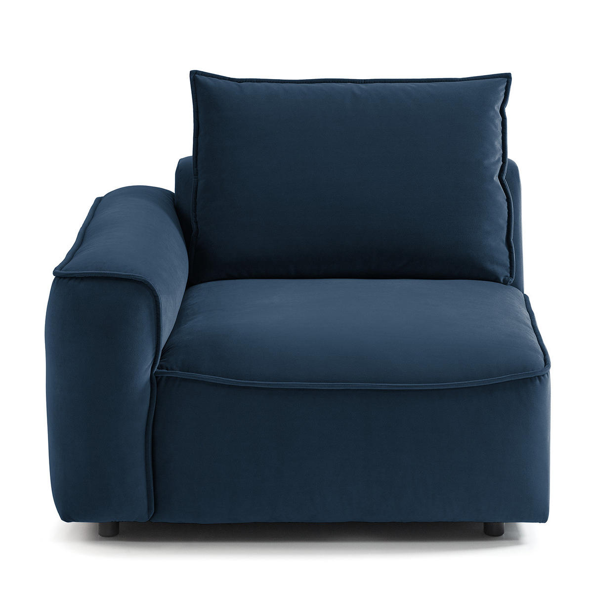 MODULSESSEL - Dunkelgrau, Holz/Textil (104/82/99cm) - home24