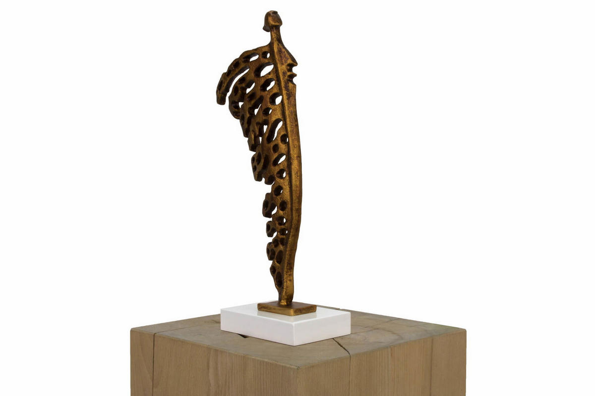 SKULPTUR Kupfer 13/39 cm - Kupferfarben, Stein (0.7/39/9cm) - KUNSTLOFT