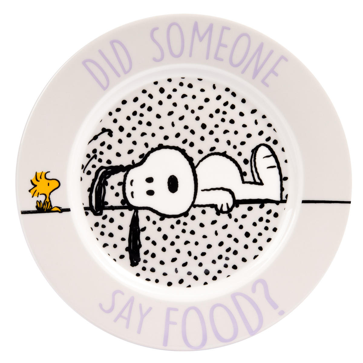 FRÜHSTÜCKSSET The Peanuts Snoopy Did someone say food! Weiß 3-teilig - Multicolor, Keramik (23.8/11.2/23.3cm) - United Labels