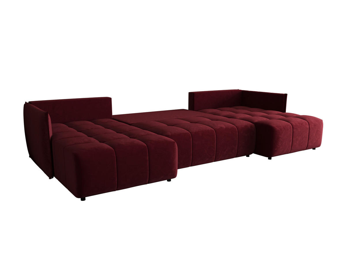 WOHNLANDSCHAFT Onil mit Schlaffunktion - Rot, Textil (342/88/190cm) - SIMKAM Furniture