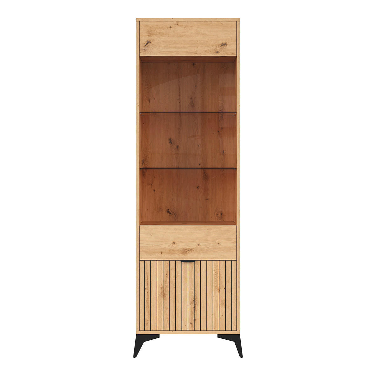 VITRINE Mao Holz - Braun, Holzwerkstoff (60/197/41cm) - Petits-meubles