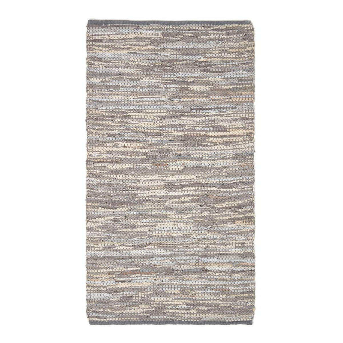 LEDERTEPPICH Denver gewebt 150/240 cm - Grau, Leder (150/240cm) - Homescapes