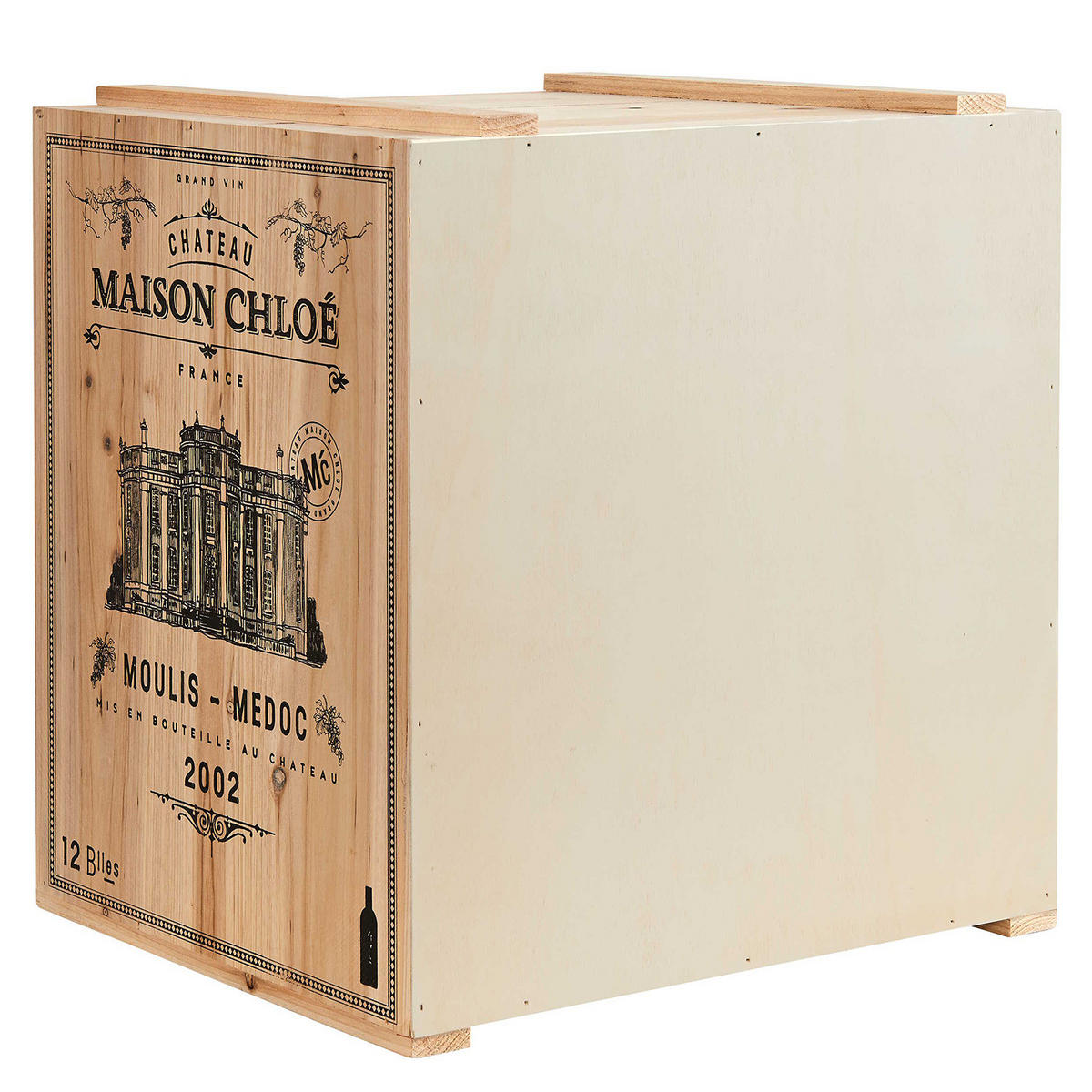 WEINREGAL Vinothek - Beige, Holz (32/39/36cm) - Butlers