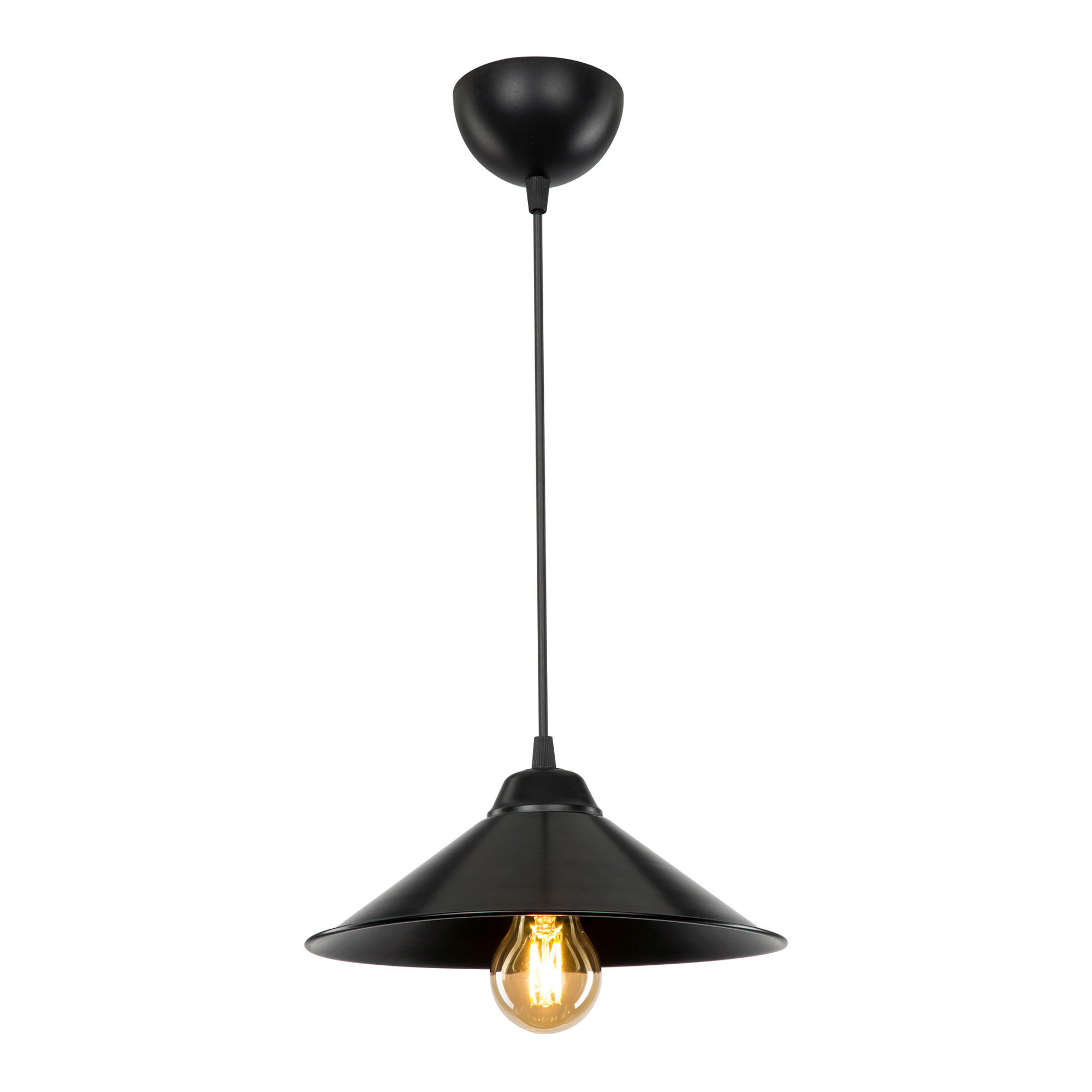 HÄNGELEUCHTE Hereford - Schwarz, Kunststoff (26/26/48cm) - lux.pro