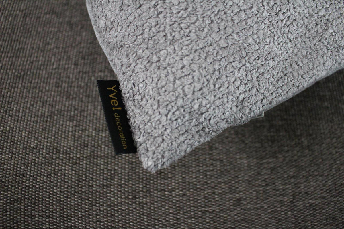 KISSENHÜLLE BAYRON - Grau, Textil (50/50cm) - Yve! decoration