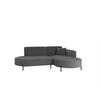 ECKSOFA Valencia Xs - Dunkelgrau, Holzwerkstoff/Textil (236/165cm) - Fun Möbel