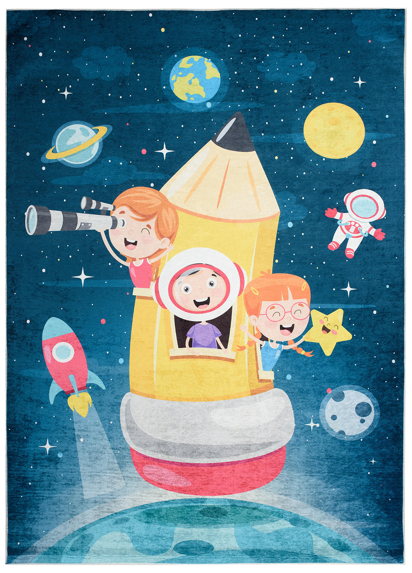 TEPPICH EMMA Blau 160/230 cm - Blau, Kunststoff (160/230cm) - Tapiso