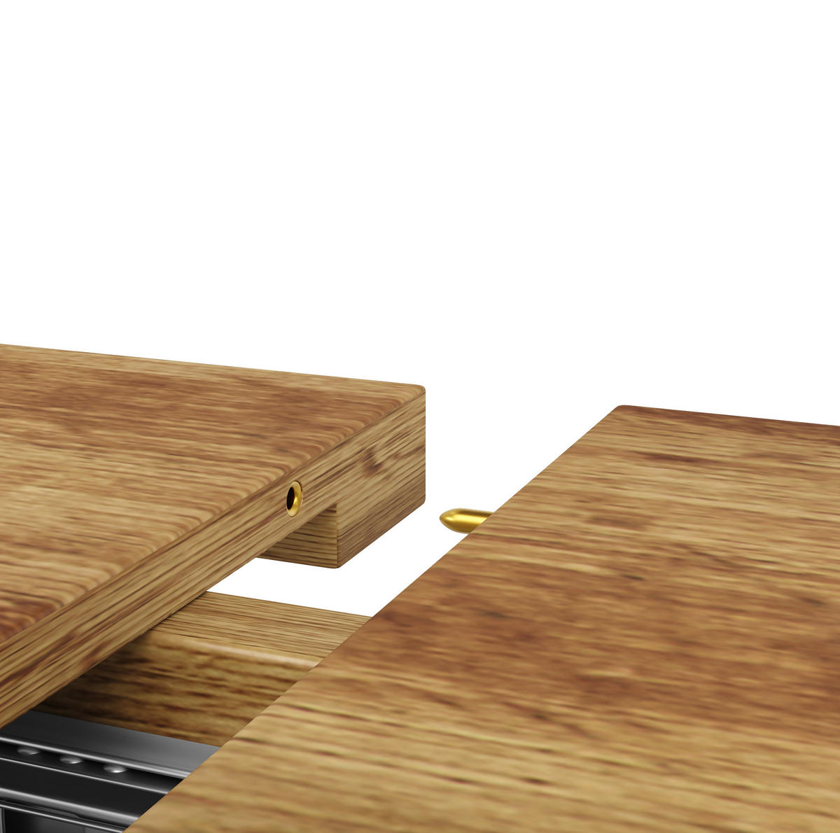 ESSTISCH 120/160/66,1 cm Walnuss aus MDF und Metall mit Ausziehfunktion - Braun, Holzwerkstoff (120/80/66.1cm) - OKMYHOME