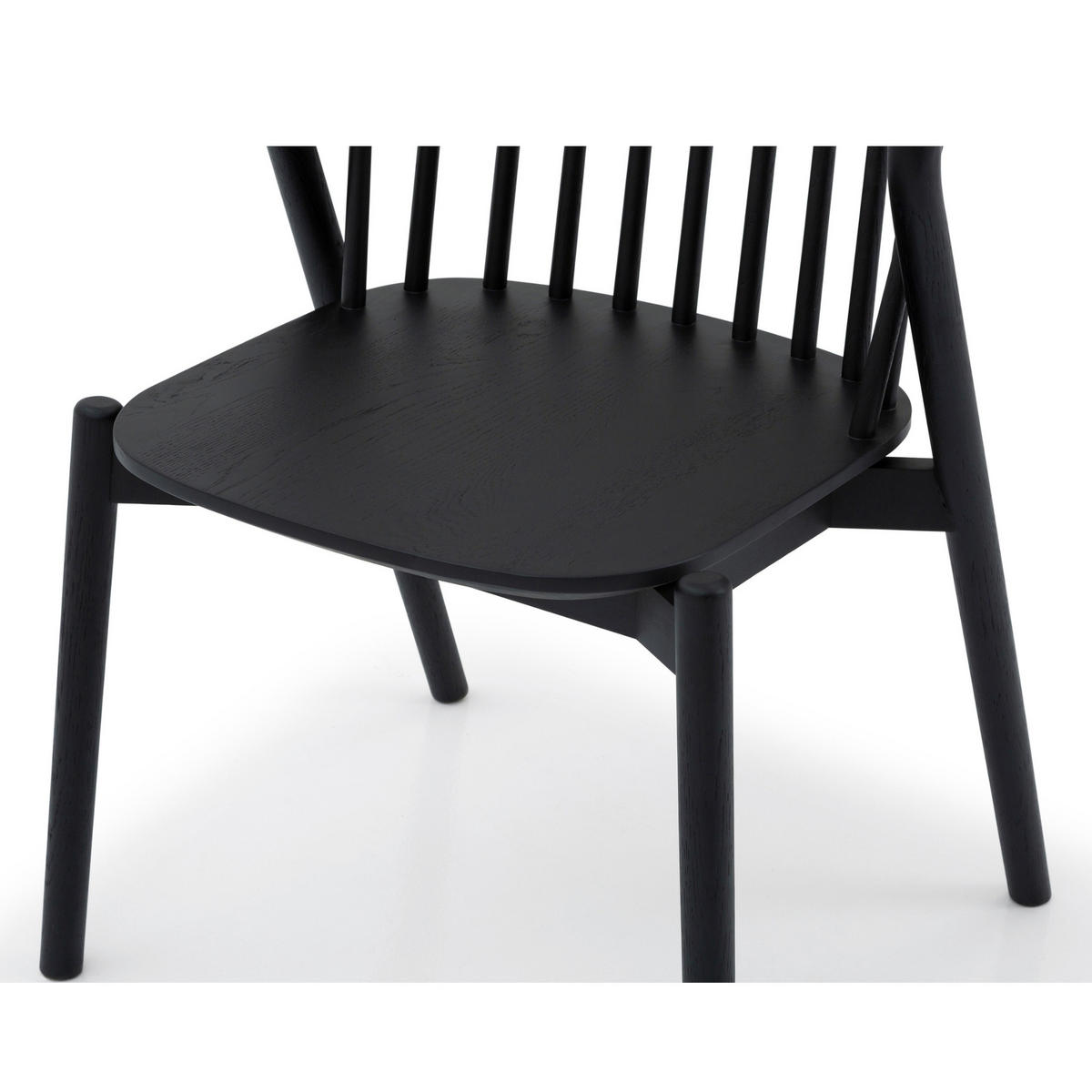 ESSZIMMERSTUHL Saga 2er Set, Schwarze Eiche - Schwarz, Holz (54/80/54cm) - WOODEK