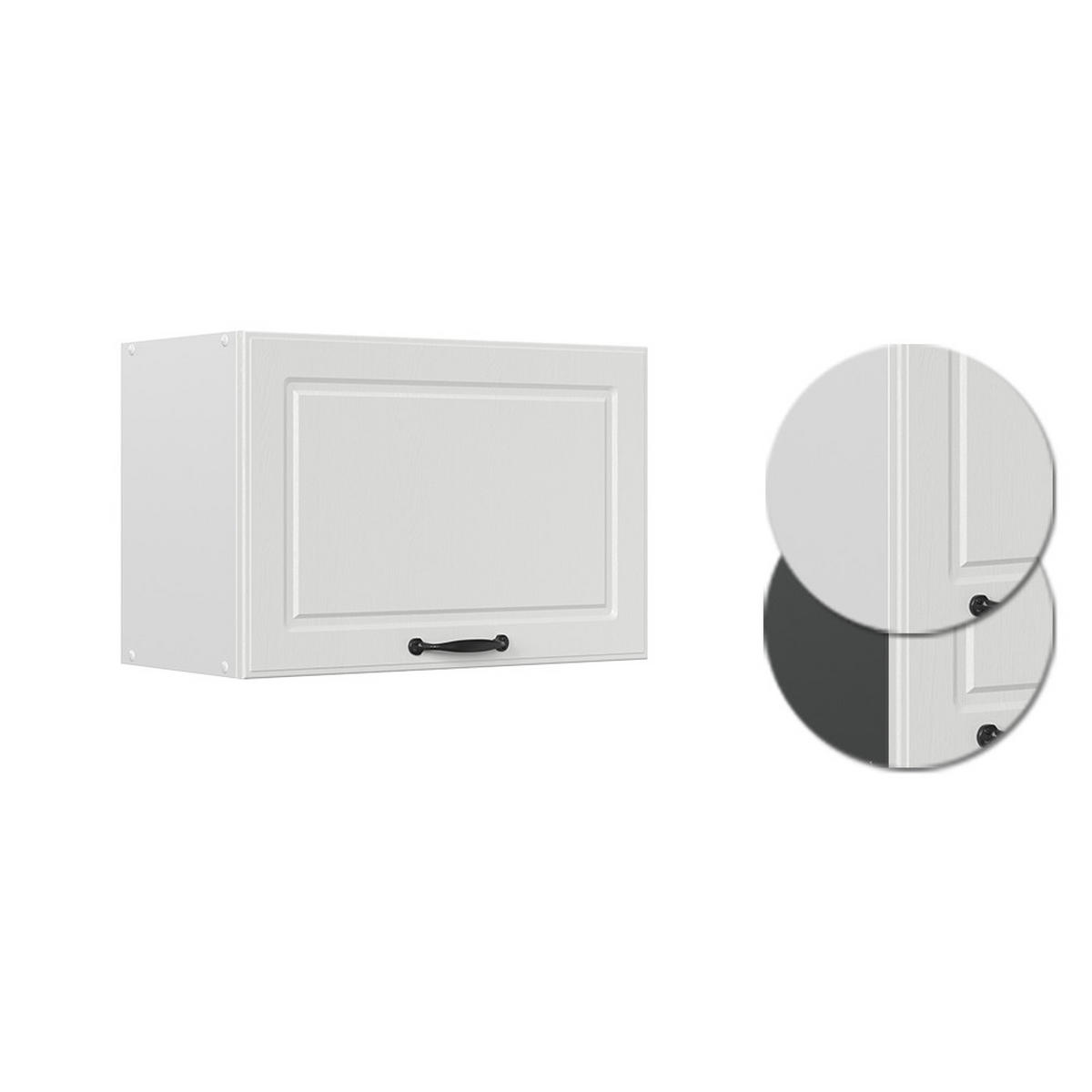 HÄNGESCHRANK R-Line Weiß Landhaus 60 cm Flach - Creme/Weiß, Holzwerkstoff (60/40/31cm) - Vicco
