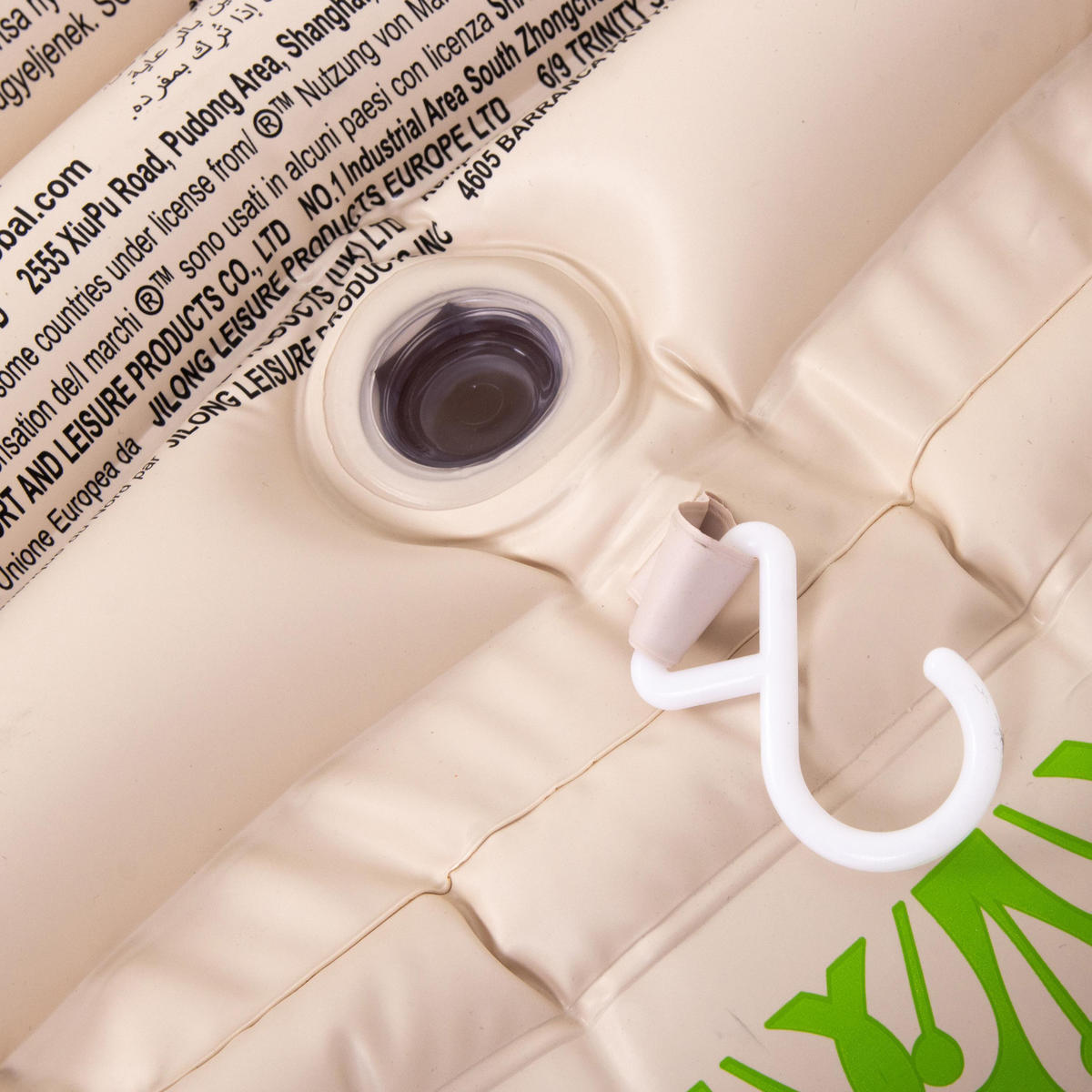 PLANSCHBECKEN Baby Badewanne aufblasbar 91x61x29cm beige Temperaturanzeige - Beige, Kunststoff (61/91cm) - SunClub