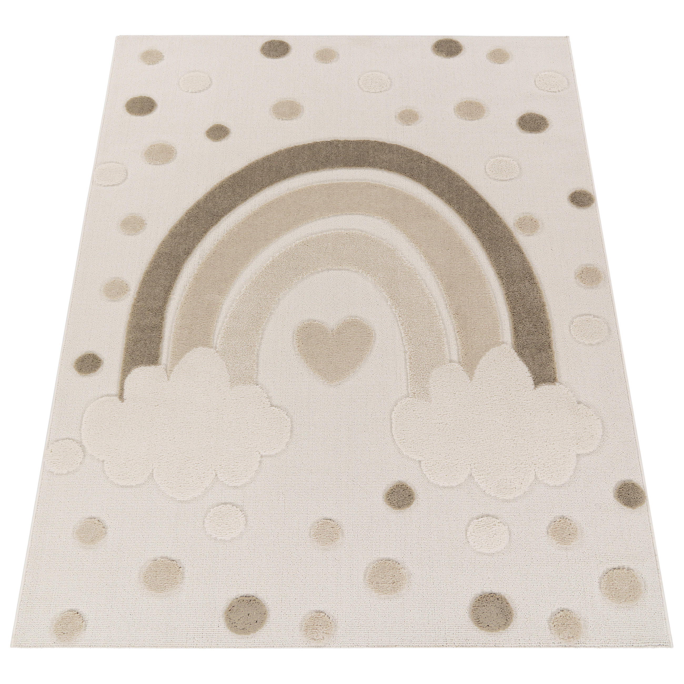 Paco Home Kinderteppich Sand 120x160 cm