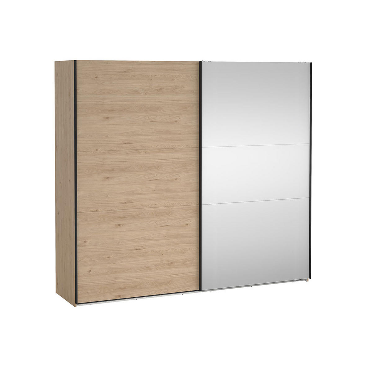SCHIEBETÜRENSCHRANK, Como, Eiche, Holzwerkstoff, 244 x 67 x 221 cm - Eichefarben, Holzwerkstoff (244/221/67cm) - ebuy24