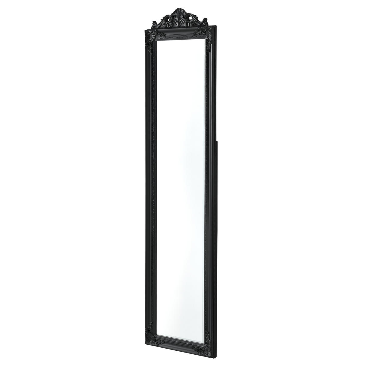 STANDSPIEGEL Arezzo - Schwarz, Glas/Holz (28.5/160/140cm) - [en.casa]