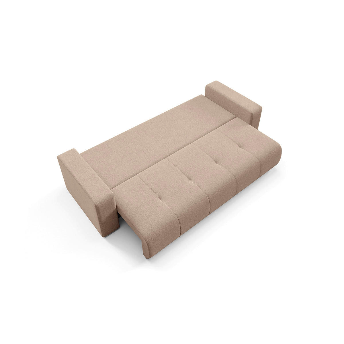 SOFA Giulia 3 Sitzplätze Beige - Beige, Holz (244/82/102cm) - Petits-meubles