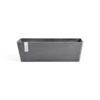 BLUMENTOPF mit Wasserreservoir Bruges 44,8/17/17,3 cm Grau - Grau, Kunststoff (44.8/17.3cm) - Ecopots
