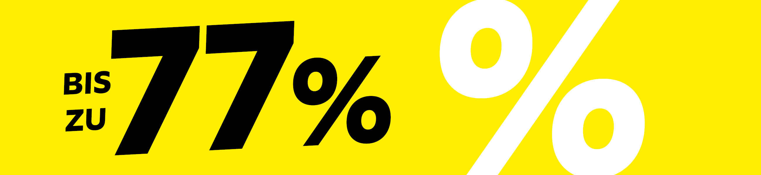 Bis zu 77%